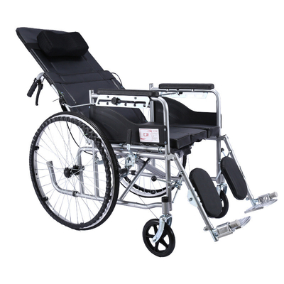 Hand Push Disabled Medical Transport Kursi Roda Tetap Sandaran Tangan Ringan