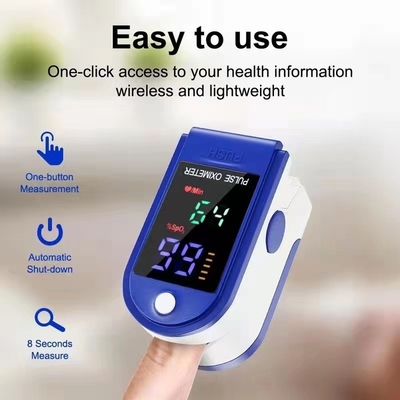 4 Color LED ABS Medical Finger Oxygen Sensor Finger Oxygen Device 40g