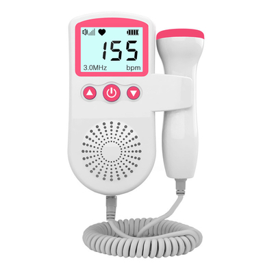 OEM Portable Fetal Heart Monitor Ultrasonic Fetal Doppler For Office Travel