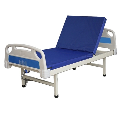 Clinic One Crank Hospital Bed ABS Metal Medical Bed With Mattress 200*90*50cm
