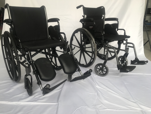Height Adjustable Lightweight Foldable Manual Wheelchair For Elderly Patient 85cm