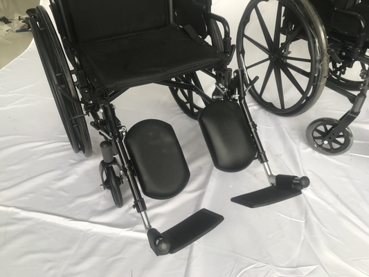 Height Adjustable Lightweight Foldable Manual Wheelchair For Elderly Patient 85cm
