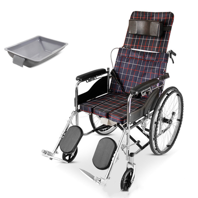 Half Lying Thickened Electroplated Medicare Transfer Chair For Elderly Disabled