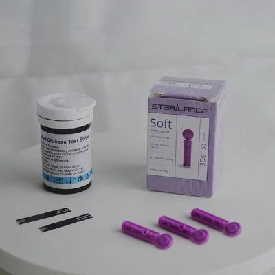 OEM Glucose Meter Test Strips And Lancets Code Free 1 Year Lifetime