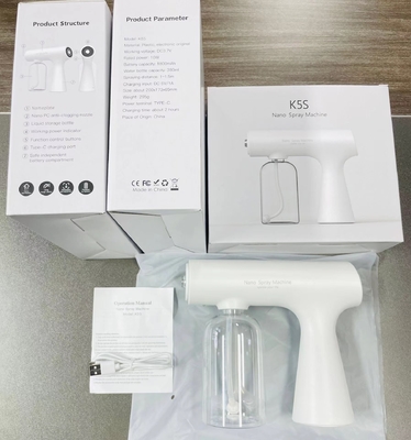 380ml Atomizer Spray Gun Sanitizer 1800mah Uv Disinfection Spray Gun