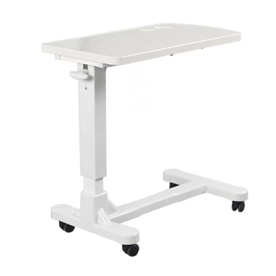 Liftable 840-1070mm Household Movable Over Bed Table Hospital Dinner Table
