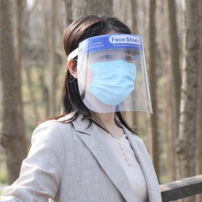 Blue Elastic Band  Medical Protective Face Shield Pet Face Shield 22*32cm