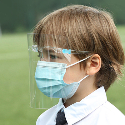 Children  Full Plastic Face Shield 0.26mm Anti Splash Protective Windbreak