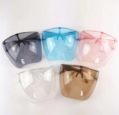 1mm Thickness Anti Fog Kids Small Plastic Face Shield Colored Goggles