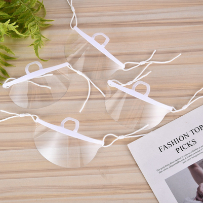 Hotel Beauty Salon Anti Saliva Catering Face Shield 15*9.8cm Transparent