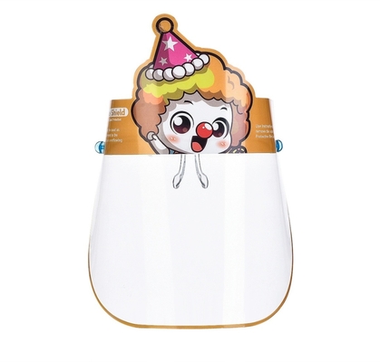 Anti Droplet Cartoon PET Plastic Face Shield Glasses For Kids  0.31mm Thickness
