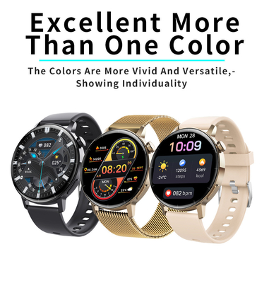 1.32Inch Round Screen Bluetooth Sports Smart Watch Digital Glucose Meter Heart Rate