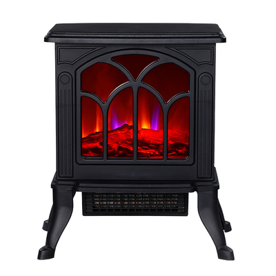 2 Temperature Adjust Level Electric Fireplace Heater Indoor LED Decorative Flame