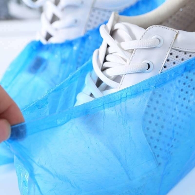 Anti Slip PE Medical Shoe Covers 3g Cleanroom Disposable Foot Booties