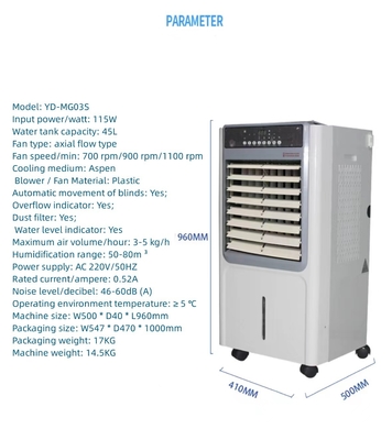 Non Fog Wet Film Humidifier For Purifying Evaporative Office Household Mobile